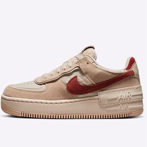 Nike Air Force 1 - pink shadow color. Size 7. Like new